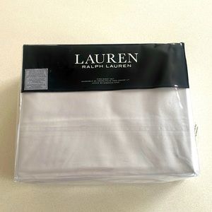Ralph Lauren Sloane Antimicrobial King Sheet Set Color Light Gray 100% Cotton